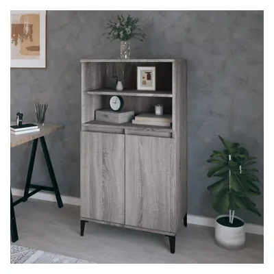 vidaXL Skříň highboard šedá sonoma 60 x 36 x 110 cm kompozitní dřevo