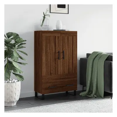 vidaXL Skříň highboard hnědý dub 69,5 x 31 x 115 cm kompozitní dřevo