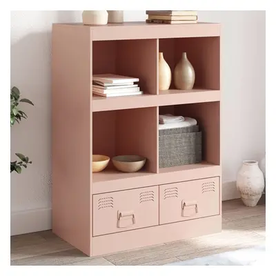 vidaXL Highboard růžový 67 x 39 x 95 cm ocel