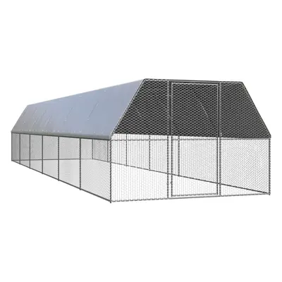 vidaXL Klec pro kuřata 3 x 12 x 2 m pozinkovaná ocel