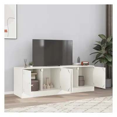 vidaXL TV skříňky 2 ks bílé 67 x 39 x 44 cm ocel