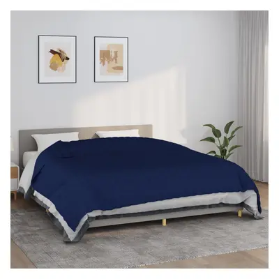 vidaXL Zátěžová deka modrá 220 x 260 cm 15 kg textil