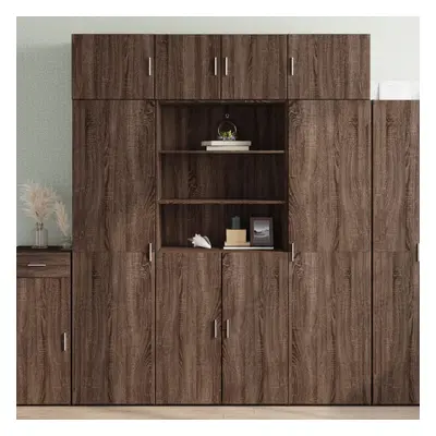 vidaXL Skříň highboard hnědý dub 80 x 42,5 x 185 cm kompozitní dřevo