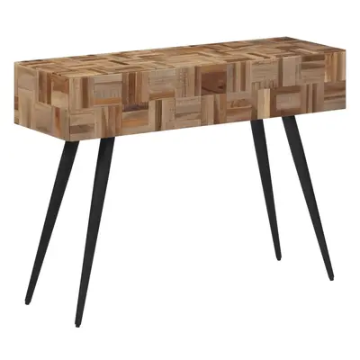 vidaXL Konzolový stolek 110 x 34 x 80 cm masivní recyklovaný teak