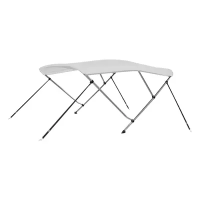 vidaXL Bimini stříška se 3 oblouky bílá 183 x 180 x 137 cm