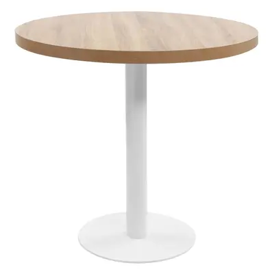 vidaXL Bistro stolek světle hnědý 80 cm MDF