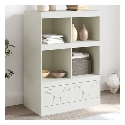 vidaXL Highboard bílý 67 x 39 x 95 cm ocel