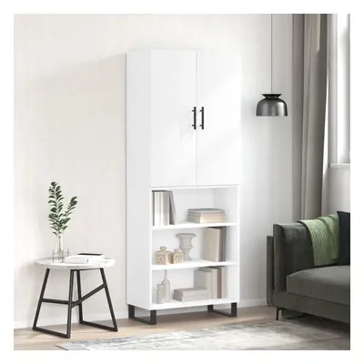 vidaXL Skříň highboard bílá 69,5 x 34 x 180 cm kompozitní dřevo