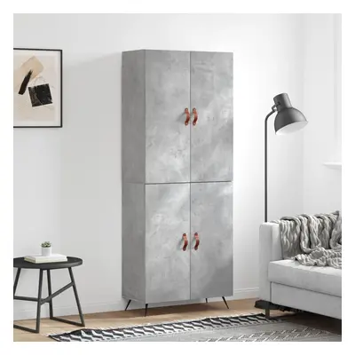 vidaXL Skříň highboard betonově šedá 69,5x34x180 cm kompozitní dřevo