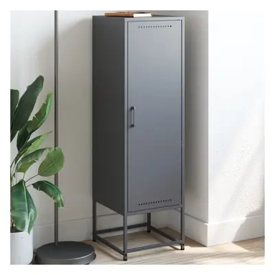 vidaXL Skříň highboard antracitová 36 x 39 x 123 cm ocel