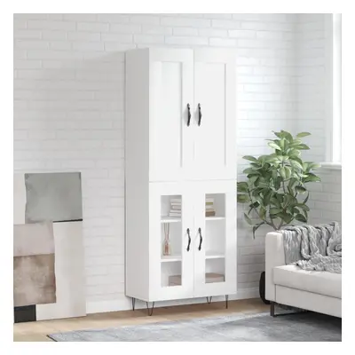 vidaXL Skříň highboard bílá 69,5 x 34 x 180 cm kompozitní dřevo