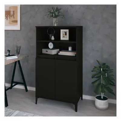 vidaXL Skříň highboard černá 60 x 36 x 110 cm kompozitní dřevo