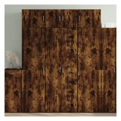 vidaXL Skříň highboard kouřový dub 70 x 42,5 x 185 cm kompozitní dřevo