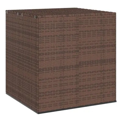 vidaXL Zahradní úložný box PE ratan 100 x 97,5 x 104 cm hnědý