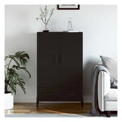 vidaXL Skříň highboard černá 69,5 x 31 x 115 cm kompozitní dřevo