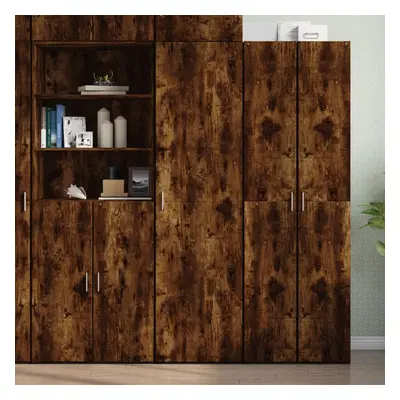 vidaXL Skříň highboard kouřový dub 50 x 42,5 x 185 cm kompozitní dřevo