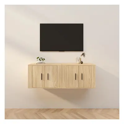 vidaXL Nástěnné TV skříňky 2 ks dub sonoma 57 x 34,5 x 40 cm