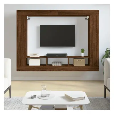 vidaXL TV skříňka hnědý dub 152 x 22 x 113 cm kompozitní dřevo