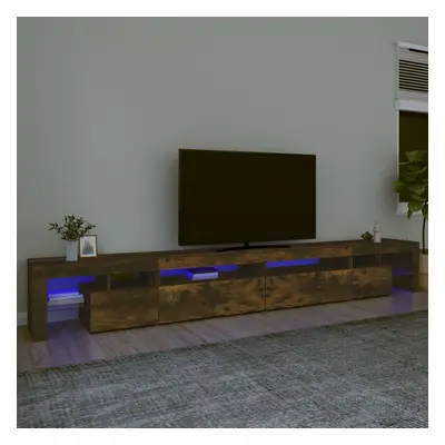 vidaXL TV skříňka s LED osvětlením kouřový dub 290 x 36,5 x 40 cm