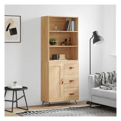 vidaXL Skříň highboard dub sonoma 69,5 x 34 x 180 cm kompozitní dřevo