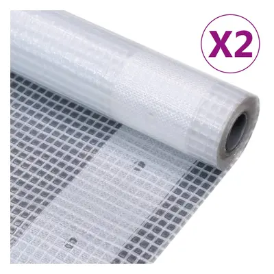 vidaXL Krycí plachty 2 ks 260 g/m² 4 x 20 m bílé