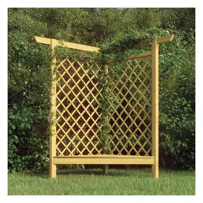 vidaXL Rohová pergola s lavicí 166 x 81 x 174 cm impregnovaná borovice