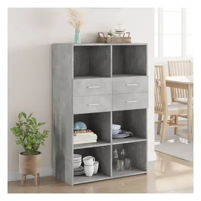 vidaXL Skříň highboard betonově šedá 80x42,5x124 cm kompozitní dřevo