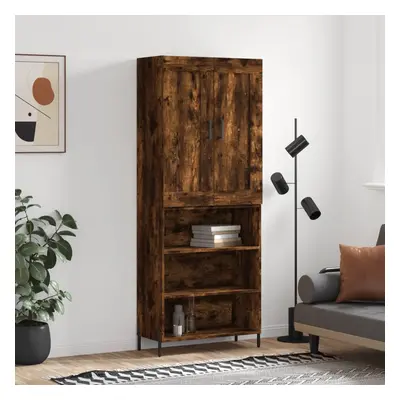 vidaXL Skříň highboard kouřový dub 69,5 x 34 x 180 cm kompozitní dřevo