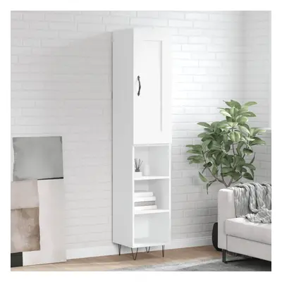 vidaXL Skříň highboard bílá 34,5 x 34 x 180 cm kompozitní dřevo