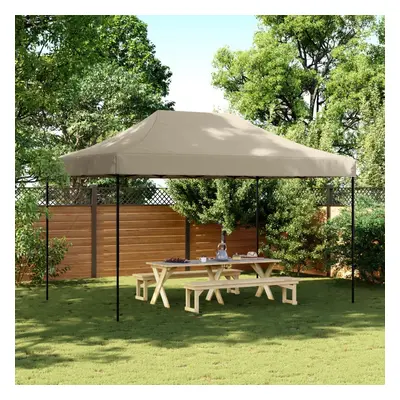 vidaXL Skládací party stan pop-up taupe 440 x 292 x 315 cm