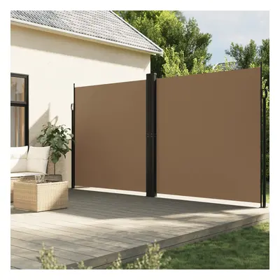 vidaXL Zatahovací boční markýza taupe 200 x 600 cm