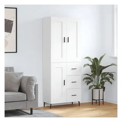 vidaXL Skříň highboard bílá 69,5 x 34 x 180 cm kompozitní dřevo