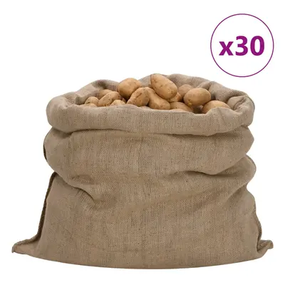 vidaXL Jutové pytle 30 ks 100 x 110 cm 100% juta 340 g/m²