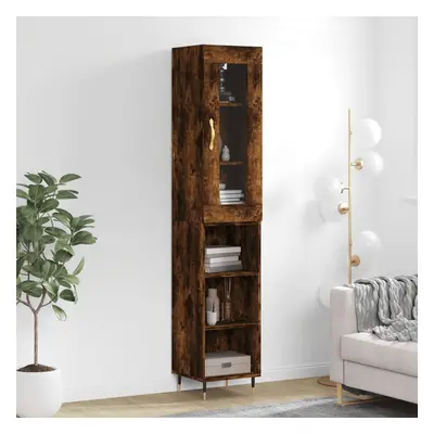 vidaXL Skříň highboard kouřový dub 34,5 x 34 x 180 cm kompozitní dřevo