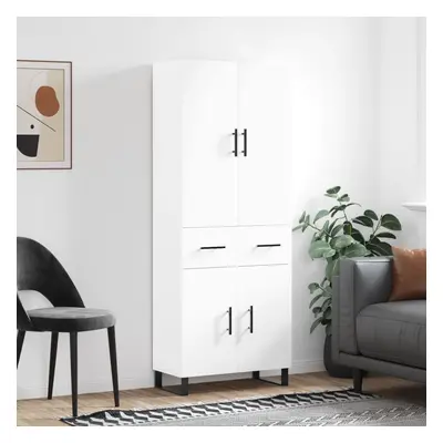 vidaXL Skříň highboard bílá 69,5 x 34 x 180 cm kompozitní dřevo