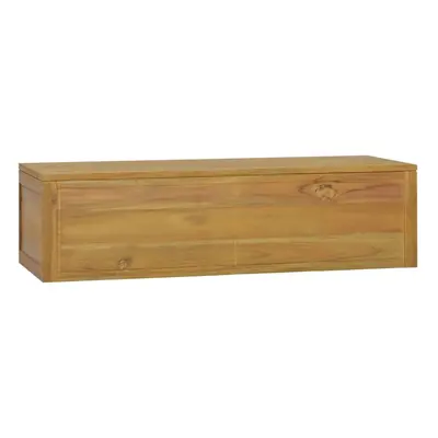 vidaXL Nástěnná koupelnová skříňka 110 x 45 x 30 cm masivní teak