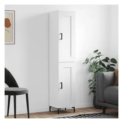 vidaXL Skříň highboard bílá 34,5 x 34 x 180 cm kompozitní dřevo