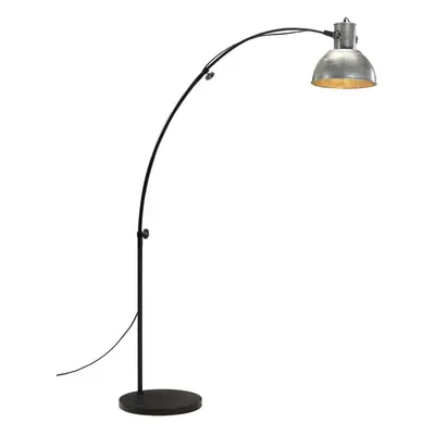 vidaXL Stojací lampa 25 W vintage stříbrná 150 cm E27