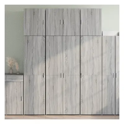 vidaXL Skříň highboard šedá sonoma 80 x 42,5 x 249 cm kompozitní dřevo