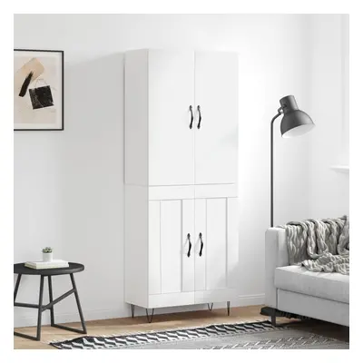 vidaXL Skříň highboard bílá 69,5 x 34 x 180 cm kompozitní dřevo