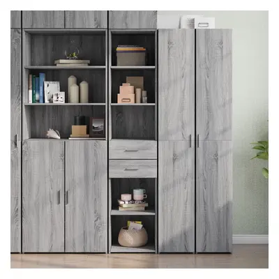 vidaXL Skříň highboard šedá sonoma 40 x 42,5 x 185 cm kompozitní dřevo