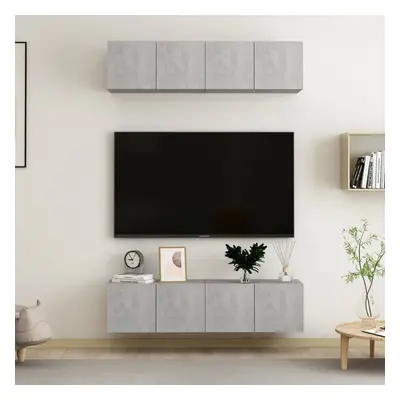 vidaXL TV skříňky 4 ks betonově šedé 60 x 30 x 30 cm kompozitní dřevo