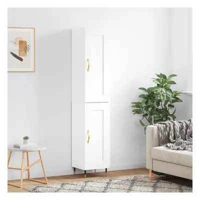 vidaXL Skříň highboard bílá 34,5 x 34 x 180 cm kompozitní dřevo