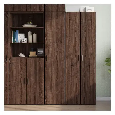 vidaXL Skříň highboard hnědý dub 40 x 42,5 x 185 cm kompozitní dřevo