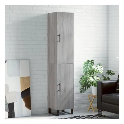 vidaXL Skříň highboard šedá sonoma 34,5 x 34 x 180 cm kompozitní dřevo