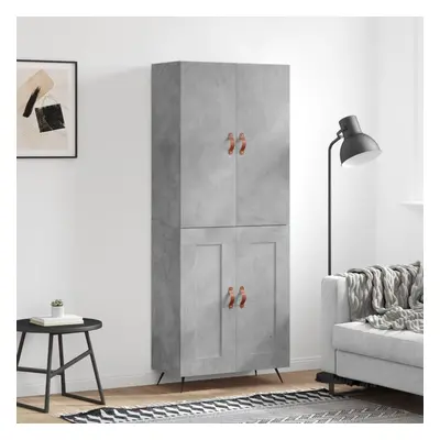 vidaXL Skříň highboard betonově šedá 69,5x34x180 cm kompozitní dřevo