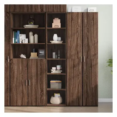 vidaXL Skříň highboard hnědý dub 40 x 41 x 185 cm kompozitní dřevo