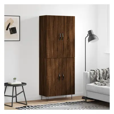 vidaXL Skříň highboard hnědý dub 69,5 x 34 x 180 cm kompozitní dřevo