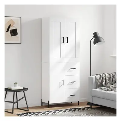 vidaXL Skříň highboard bílá 69,5 x 34 x 180 cm kompozitní dřevo