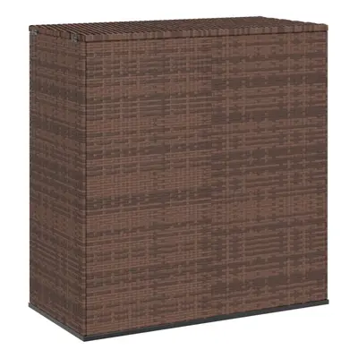 vidaXL Zahradní úložný box PE ratan 100 x 49 x 103,5 cm hnědý